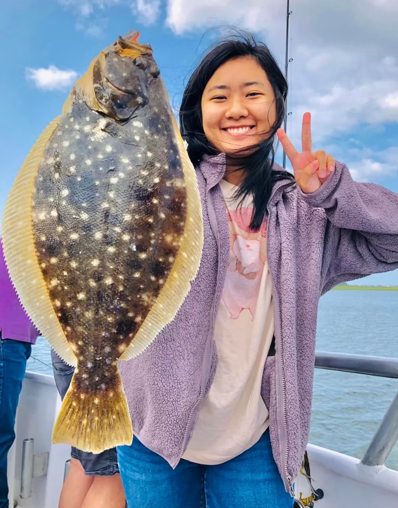 Captain Steve Kearney at the helm of Super Hawk fishing charter in Point Lookout, NY
