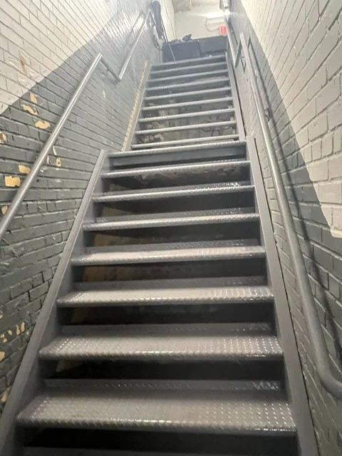 Custom steel mezzanine structure in DUMBO Brooklyn — Steel Masters NYC fabrication and installation